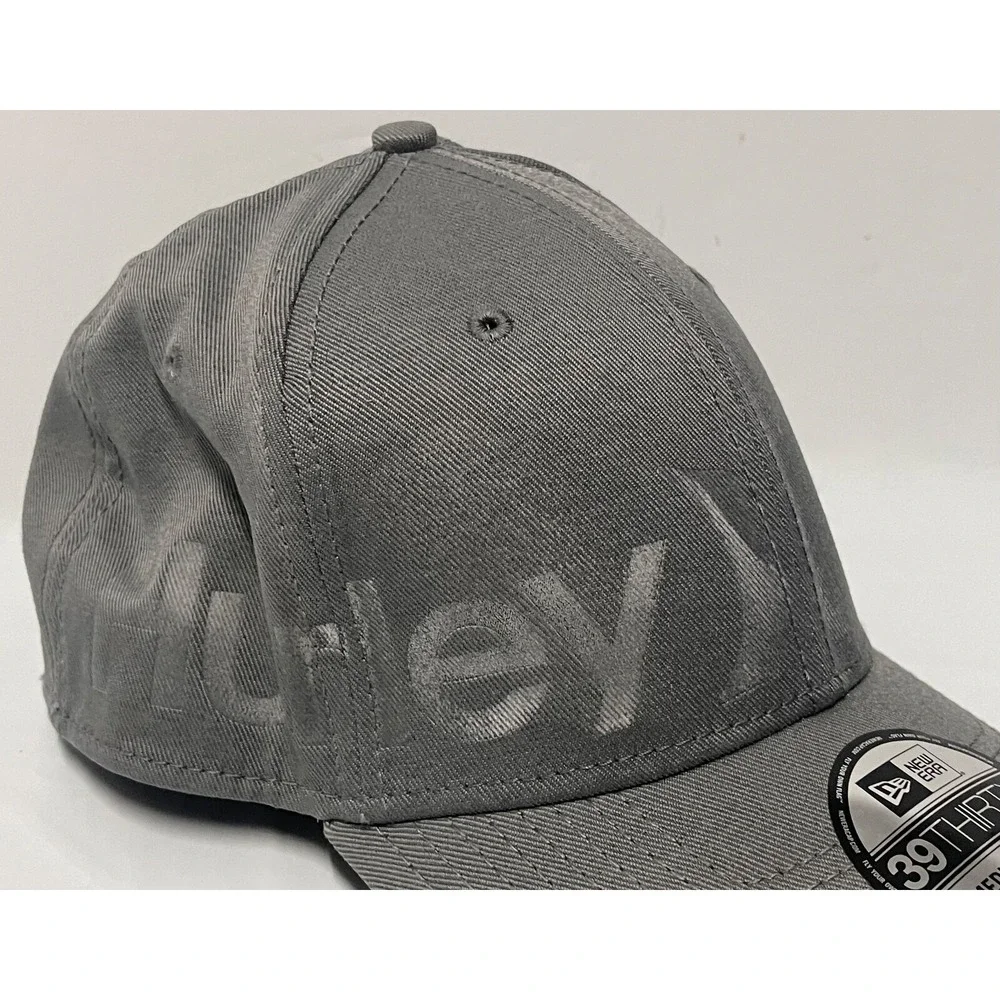 HURLEY NEW ERA MEDIUM LARGE FITTED GREY CAP‎ 2012